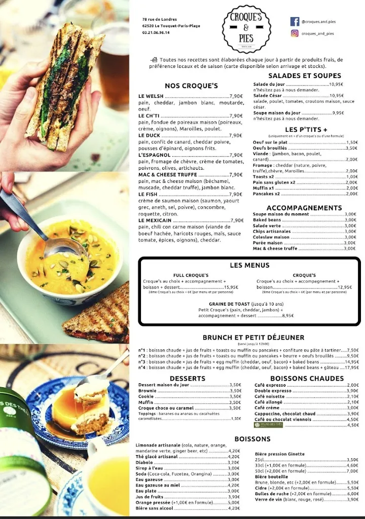 Menu_Croque's & Pies - Le Touquet_Touquet-Paris-Plage_image_4