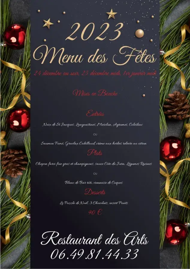 Menu_Le Restaurant des Arts_Touquet-Paris-Plage_immagine_2