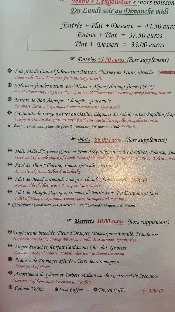 Menu_Côté Sud_Touquet-Paris-Plage_image_1