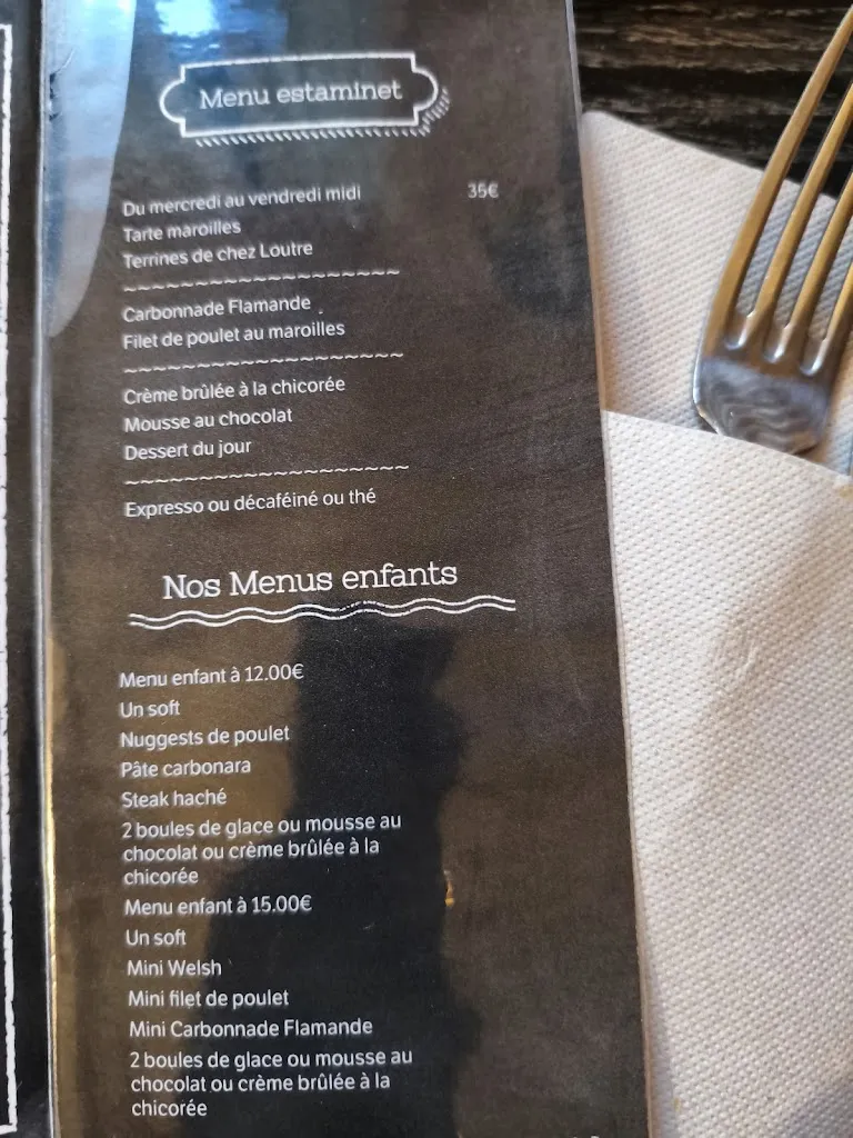 Menu_Estaminet le Sire Jérôme_Gonnehem_image_1