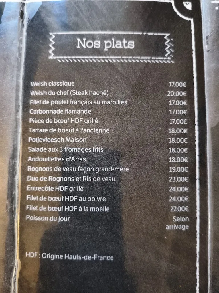 Menu_Estaminet le Sire Jérôme_Gonnehem_image_2