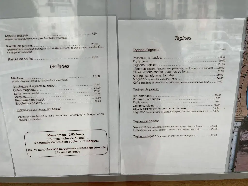 Menu_Le Palais de Marrakech_Château-Thierry_image_4