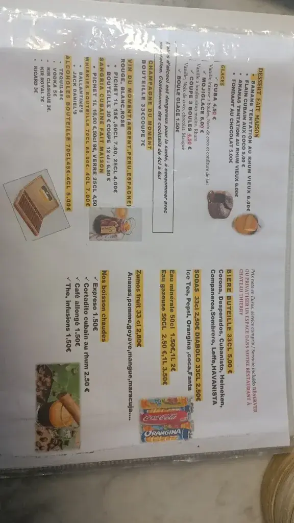 Menu_Cuba maine_Château-Thierry_image_2