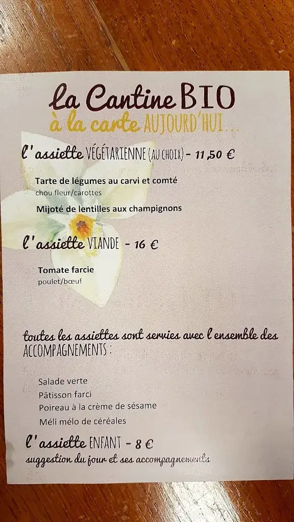 Menu_La Cantine bio Albertville_Albertville_image_2
