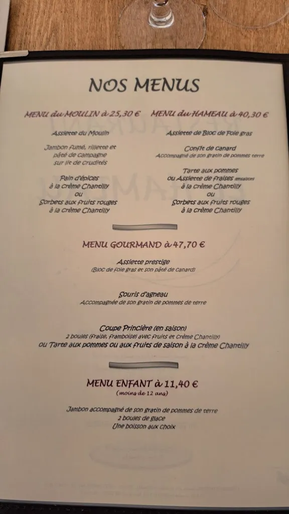 Menu_Aux Goûters Champêtres Restaurant du Hameau_Chantilly_image_3