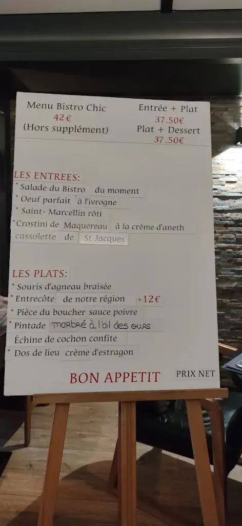 Menu_Le Bistro Chic_Ageux_image_2