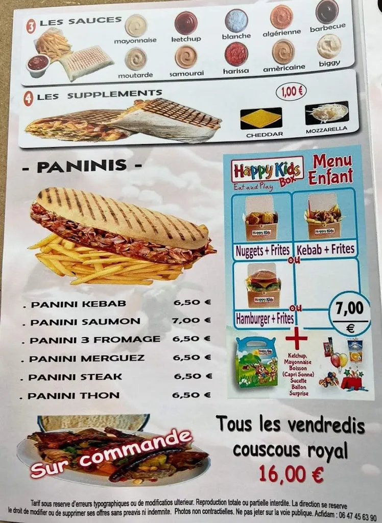 Menu_Chaulnes Restaurant Grill_Chaulnes_image_1