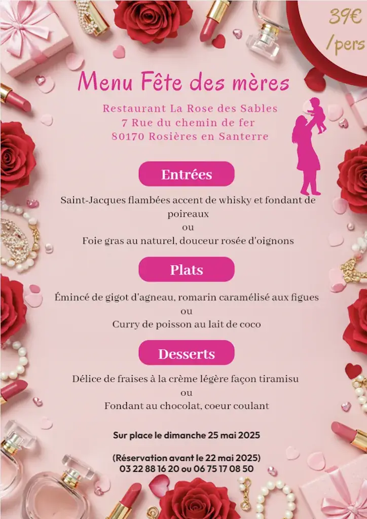 Menu_La Rose des Sables_Rosières-en-Santerre_image_1