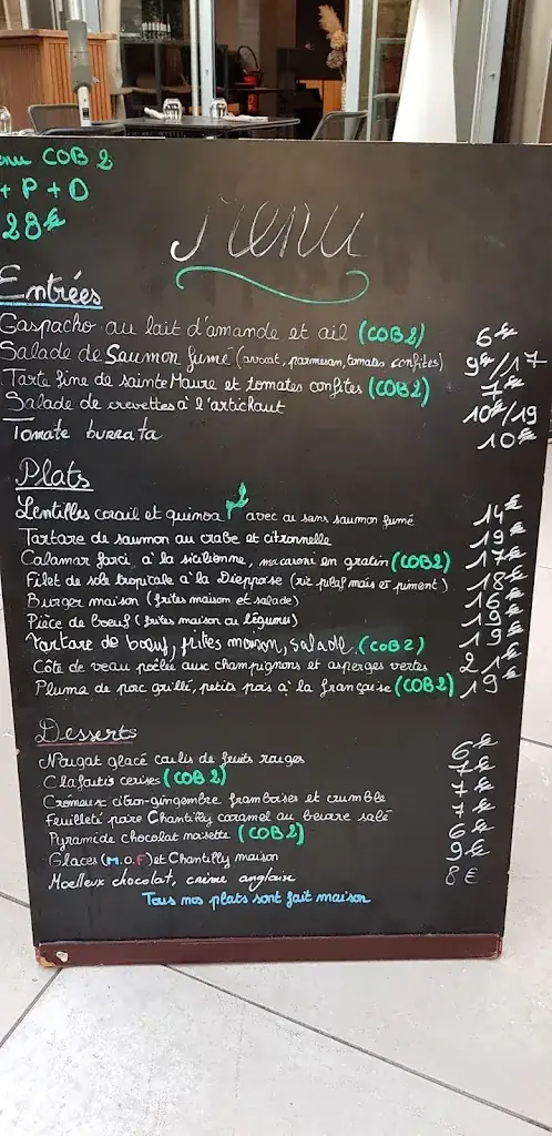 Menu_Le Cob_Chantilly_image_4
