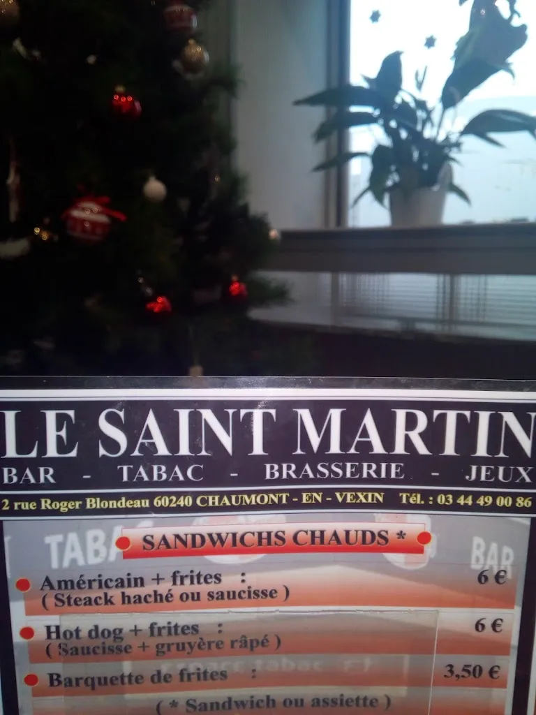 Menu_Bar Brasserie Saint Martin_Chaumont-en-Vexin_image_1