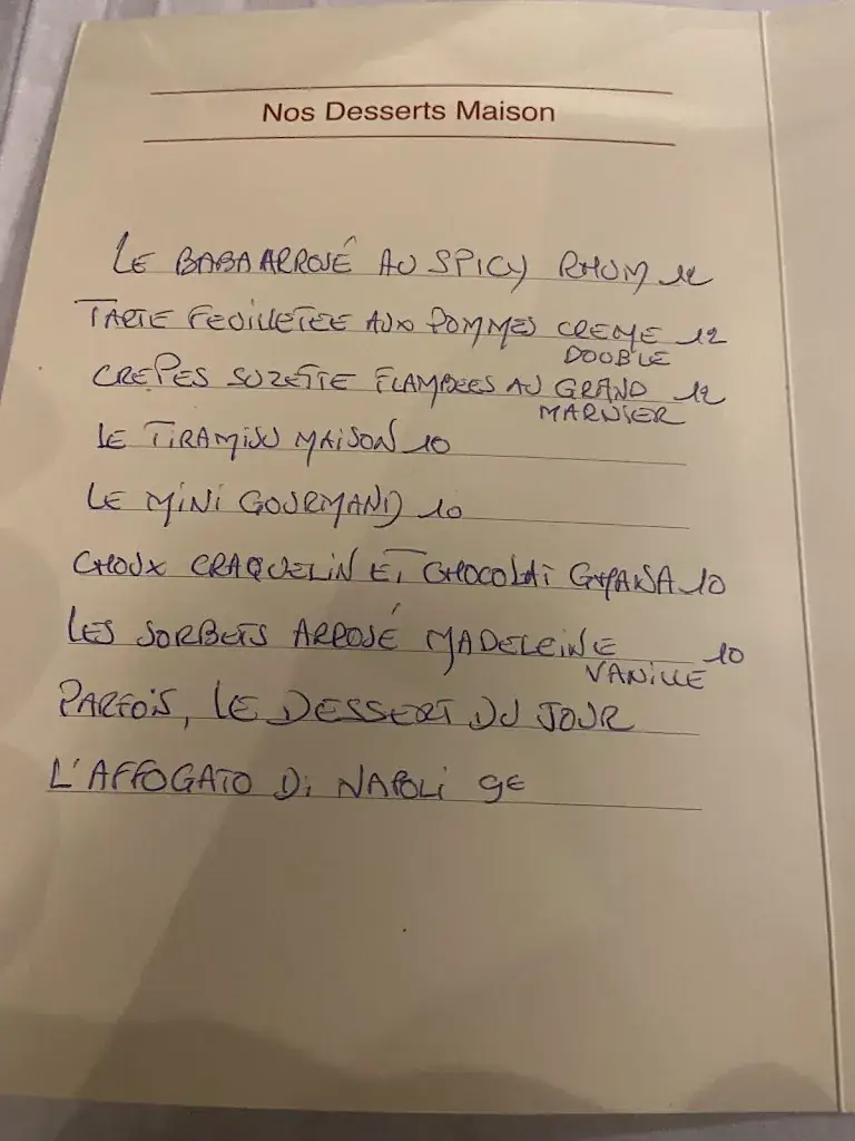 Menu_Ô Bistrot Chic_Chantilly_image_4