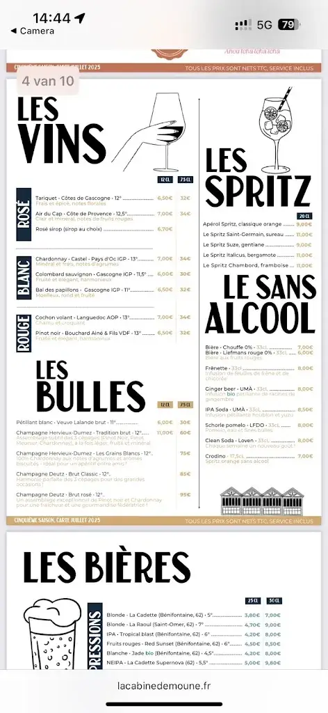 Menu_La cabine de Mouné_Cayeux-sur-Mer_image_3