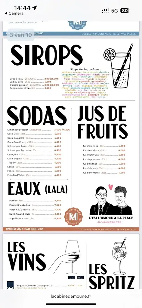 Menu_La cabine de Mouné_Cayeux-sur-Mer_image_4