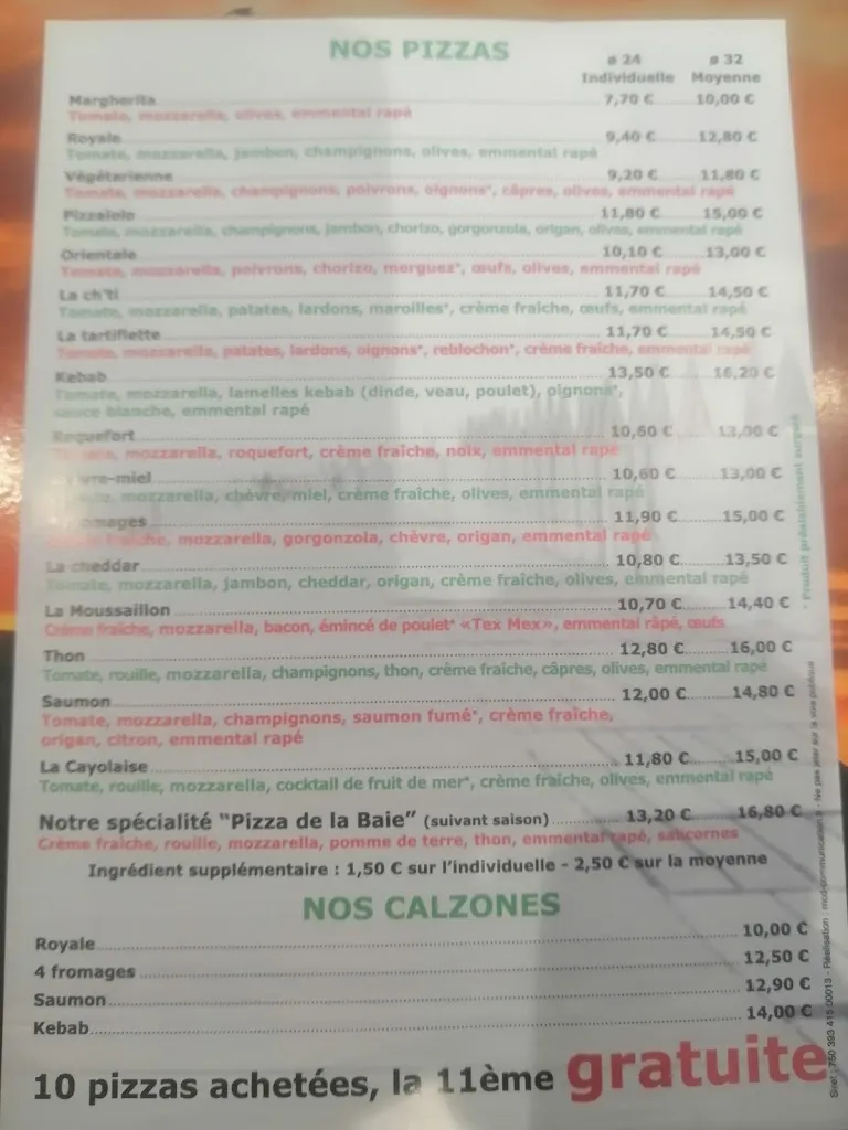 Menu_Pizza de la Baie_Cayeux-sur-Mer_image_3