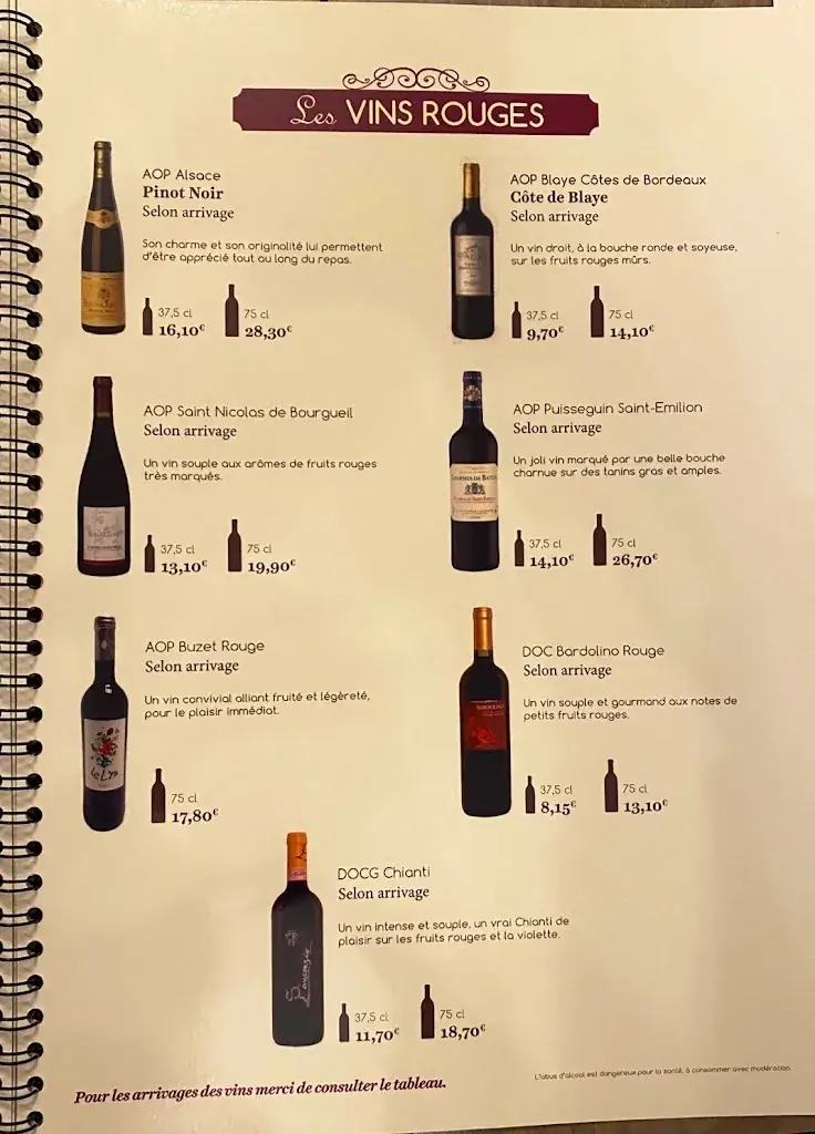 Menu_Restaurant Le Syracuse_Chauny_image_3