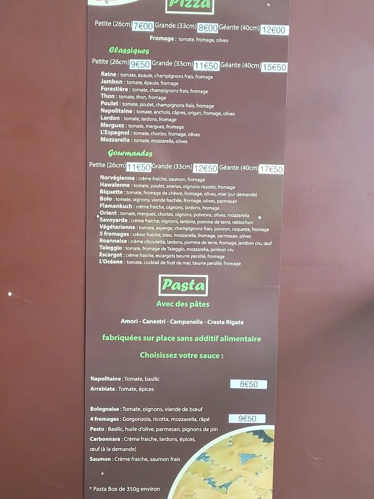 Menu_Dolce Pasta Pizza_Roanne_immagine_1