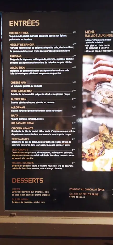 Menü_Aux Indes Royal_Capinghem_Bild_4