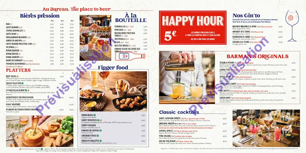 Menu_Au Bureau Lomme Englos – Pub Brasserie Restaurant – Afterwork, Burgers, Bières, Sport en direct_Ennetières-en-Weppes_image_4