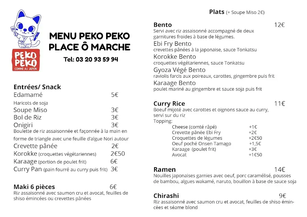 Menu_PEKO PEKO_Capinghem_image_2