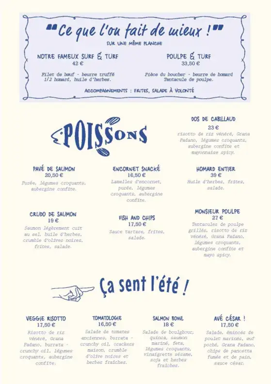 Menu_La Côte et l'Arête - Englos_Sequedin_imagen_1