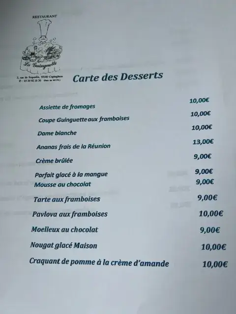 Menu_La Guinguette_Capinghem_image_2