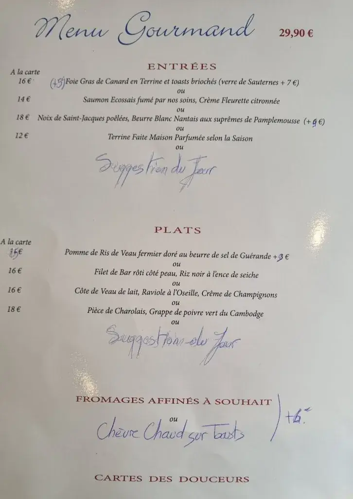Menu_Restaurant La Grange_Lille_immagine_2