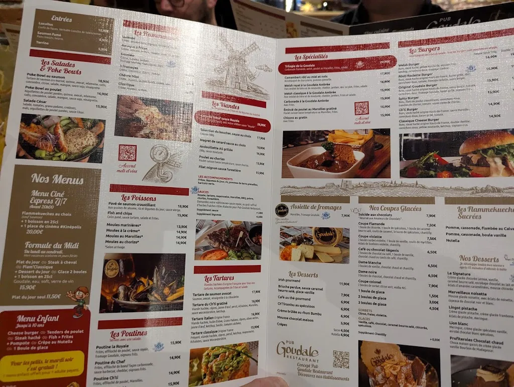 Menu_PUB GOUDALE RESTAURANT_Lille_image_3