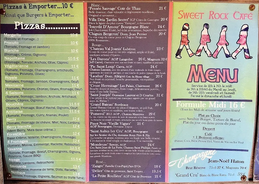 Menü_Sweet Rock Café_Albertville_Bild_2