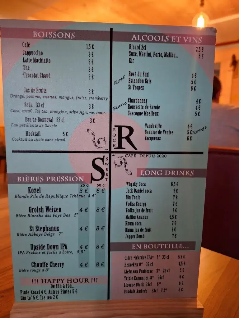 Menü_Sweet Rock Café_Albertville_Bild_4