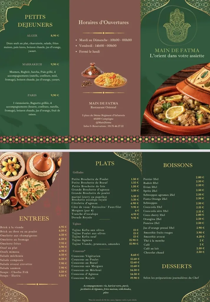 La Main De Fatma_Compiègne_menu_image_1