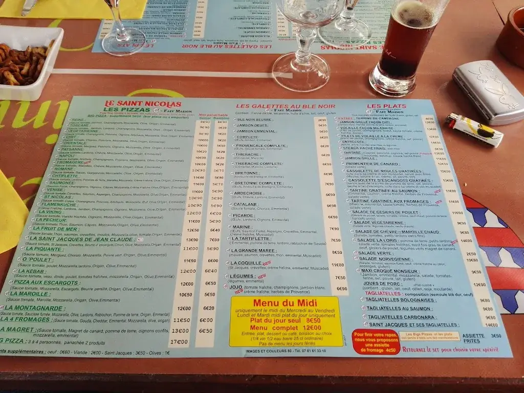 Menü_Le Saint Nicolas_Coucy-le-Château-Auffrique_Bild_3