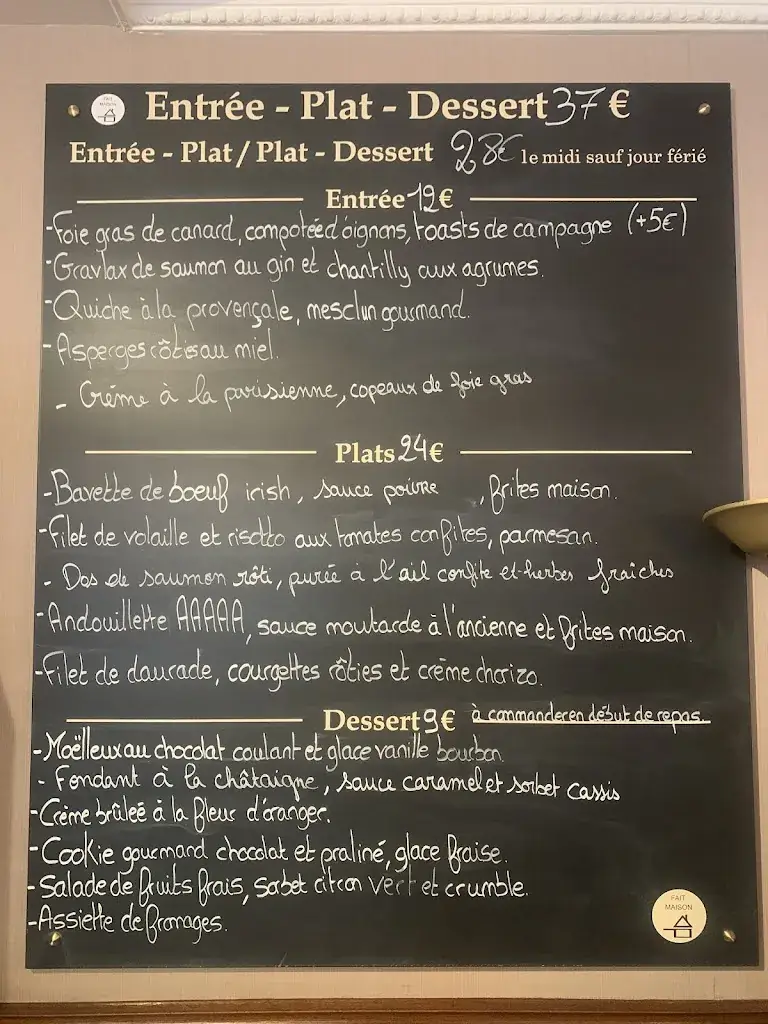 Menu_Le Bistrot Des Arts_Compiègne_image_1