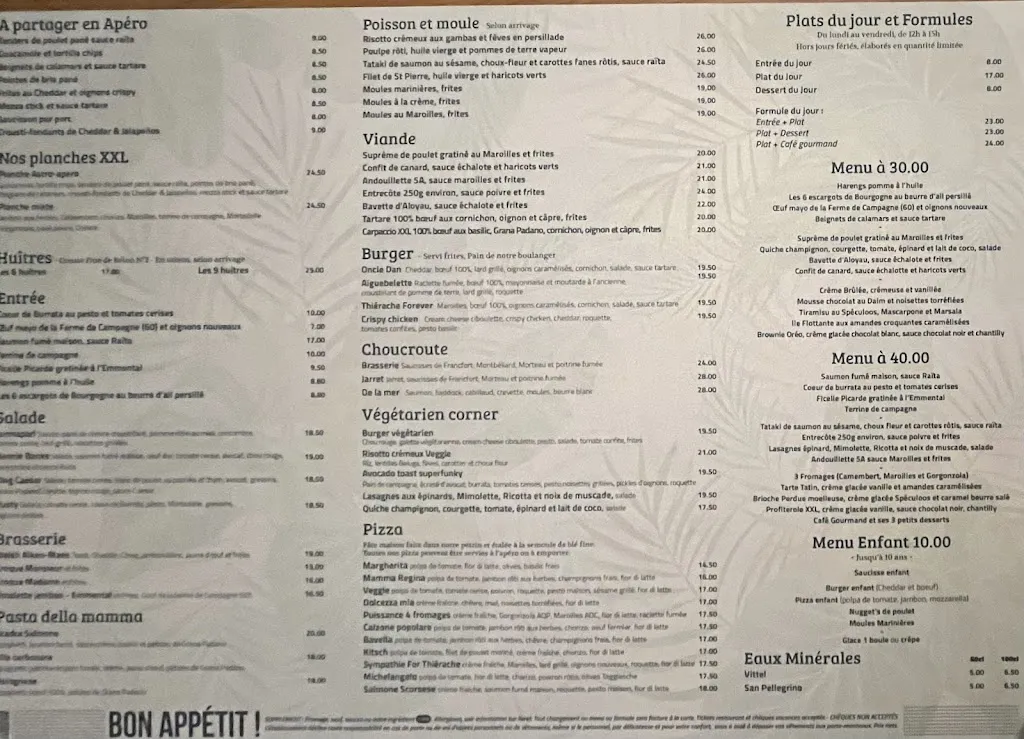 Menu_La Brasserie Parisienne_Compiègne_image_1