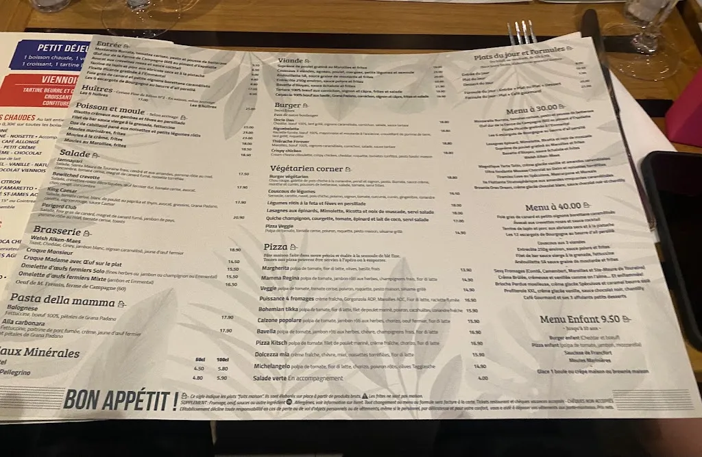 Menu_La Brasserie Parisienne_Compiègne_image_2