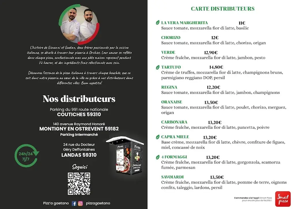 Menu_Pizz'a Gaetano COUTICHES_Coutiches_image_1