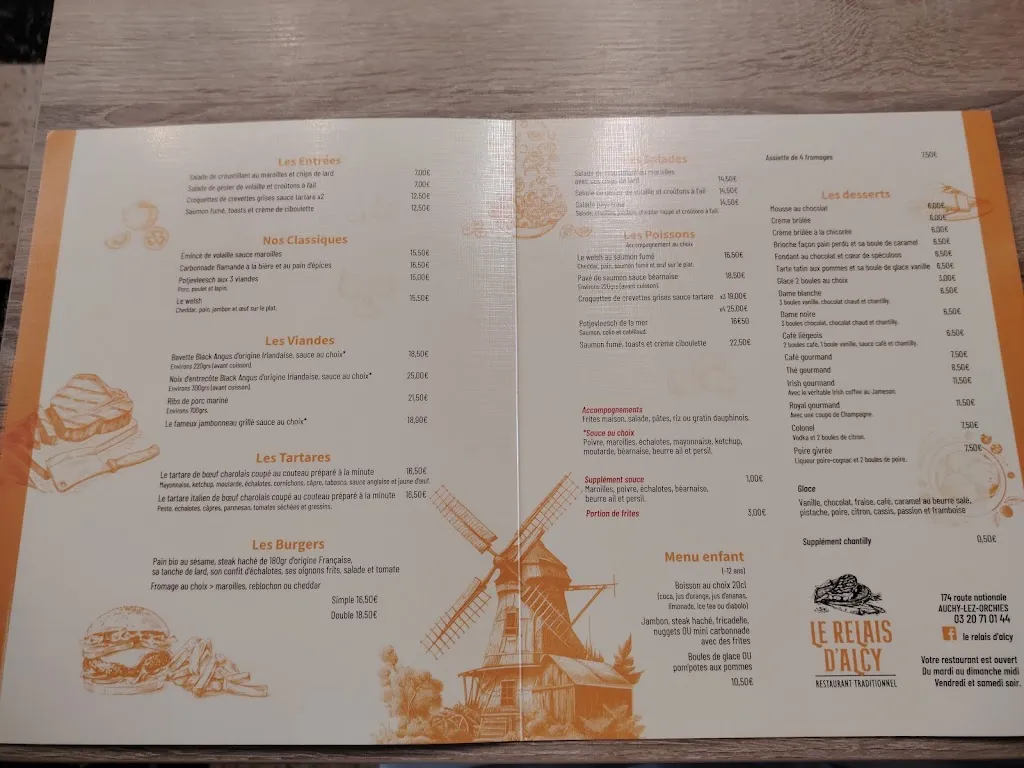 Menu_Le Relais d'Alcy_Auchy-lez-Orchies_image_1