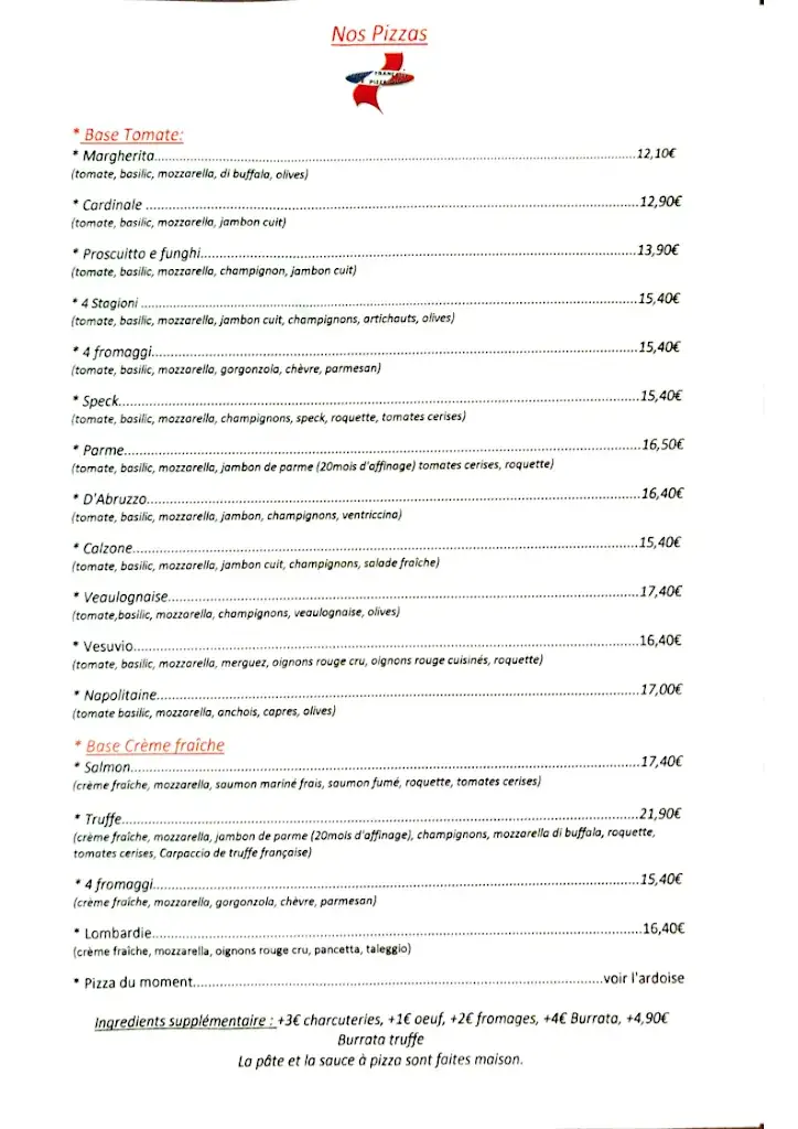 Menu_La Petite Italie_Corbie_image_2