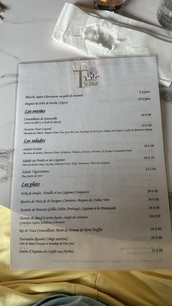 Menu_LA TABLE DE ROSE_Gilly-sur-Isère_image_1