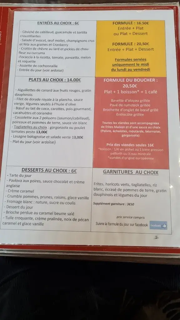 Menu_Le Relais Du Valois_Crépy-en-Valois_image_1