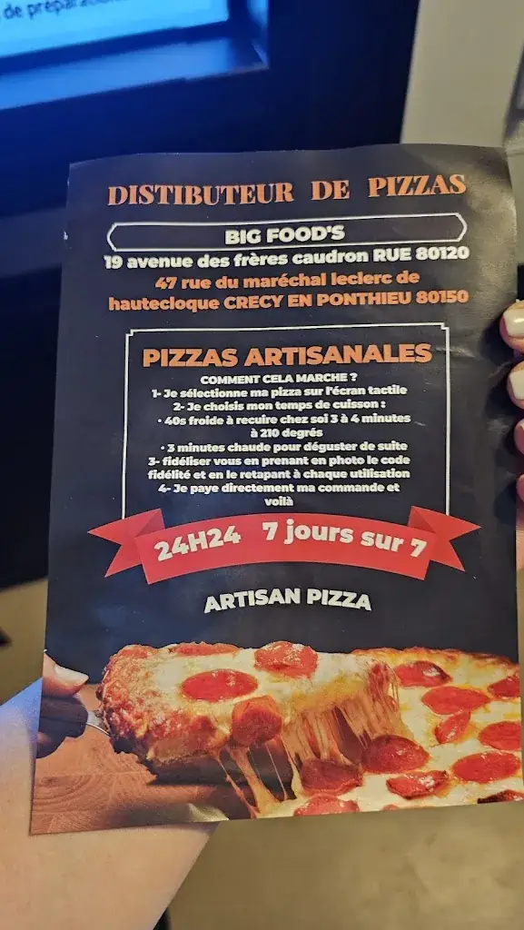 Menu_distributeur à pizzas big foods crécy-en-ponthieu_Crécy-en-Ponthieu_image_2