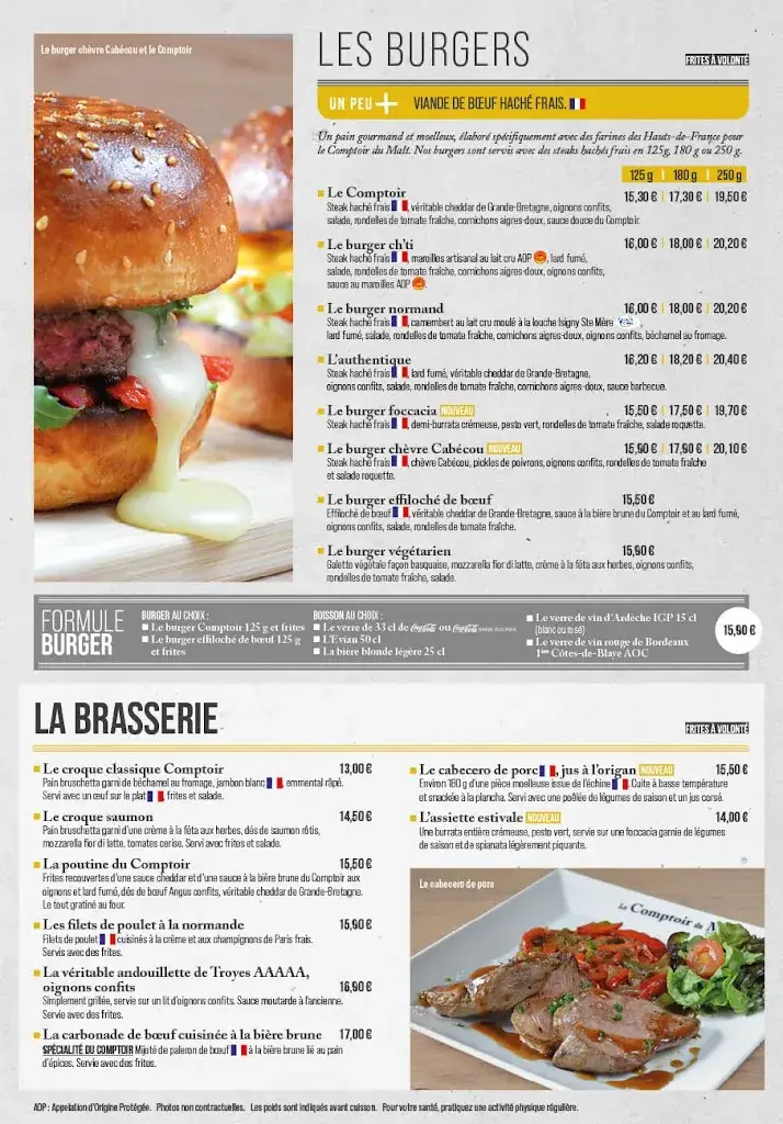 Menu_Le Comptoir Du Malt_Coquelles_immagine_2