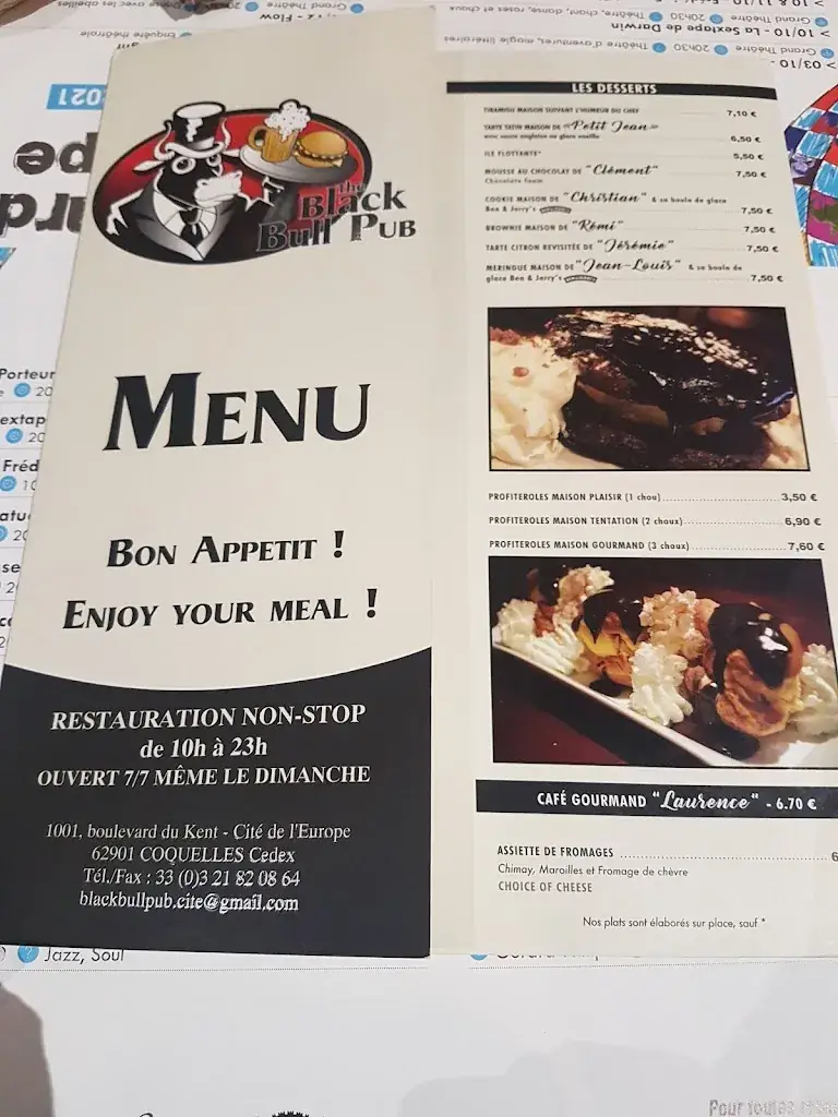 Menü_The Black Bull Pub_Coquelles_Bild_3