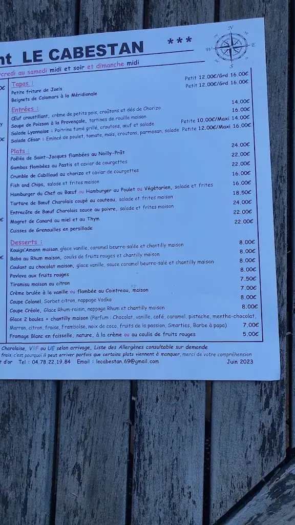 Menu_Restaurant Le Cabestan_Couzon-au-Mont-d'Or_image_1