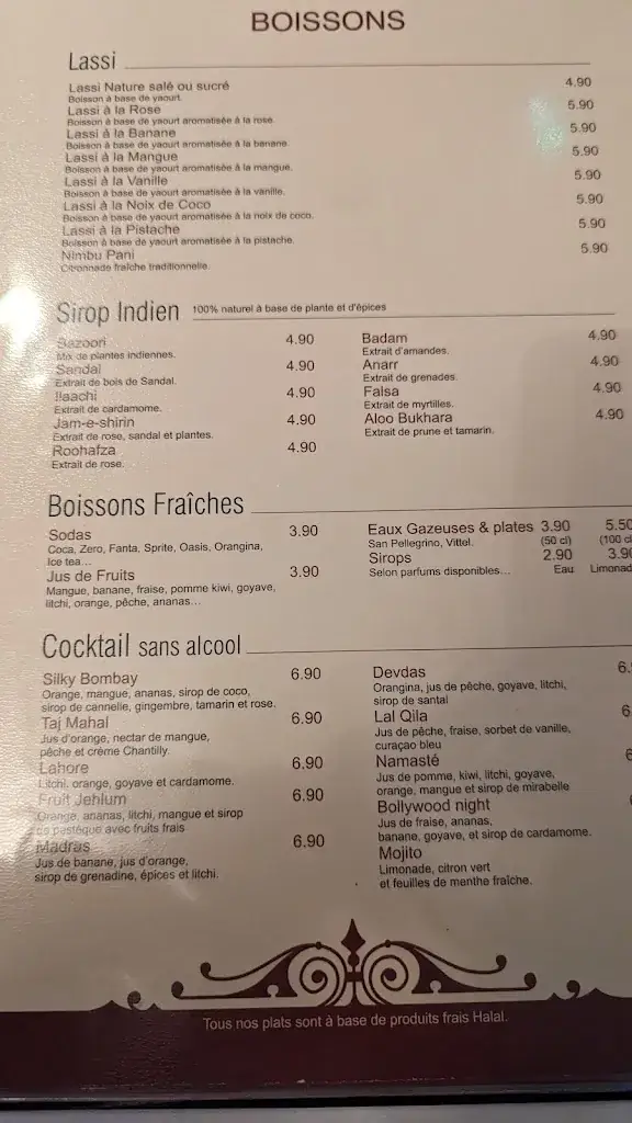 Menu_MALIK’S gourmet_Creil_image_3