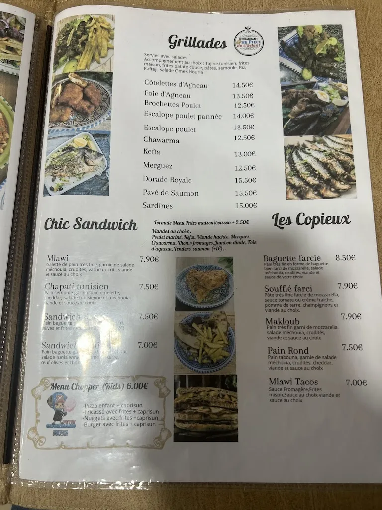 Menu_One piece de l'Orient_Creil_image_4