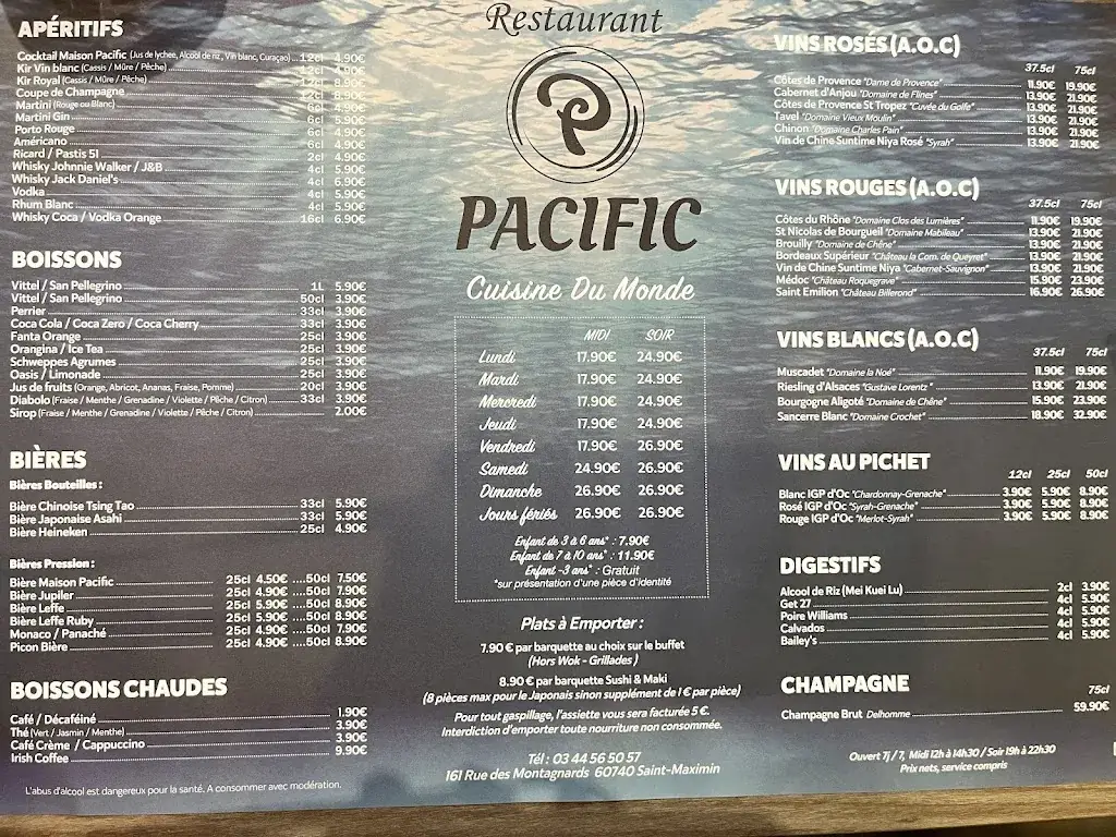 Menu_Restaurant Pacific_Saint-Maximin_image_2