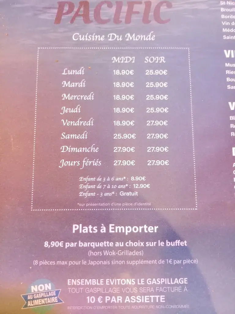 Menu_Restaurant Pacific_Saint-Maximin_image_4