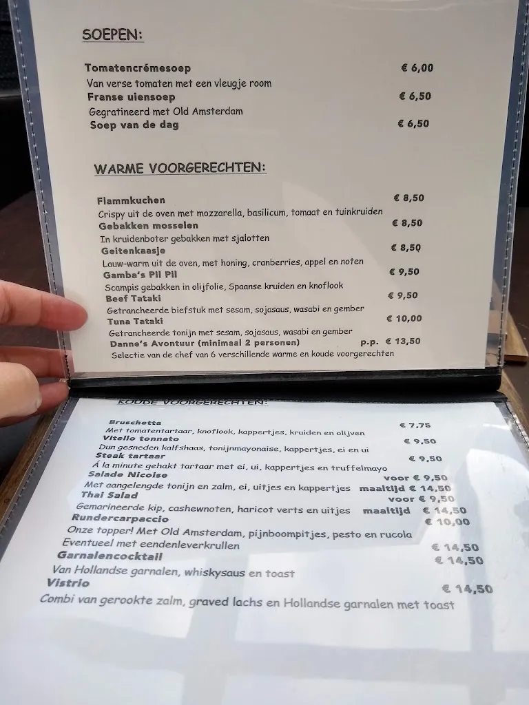 Menu_Taveerne De Danne_Netherlands_image_2