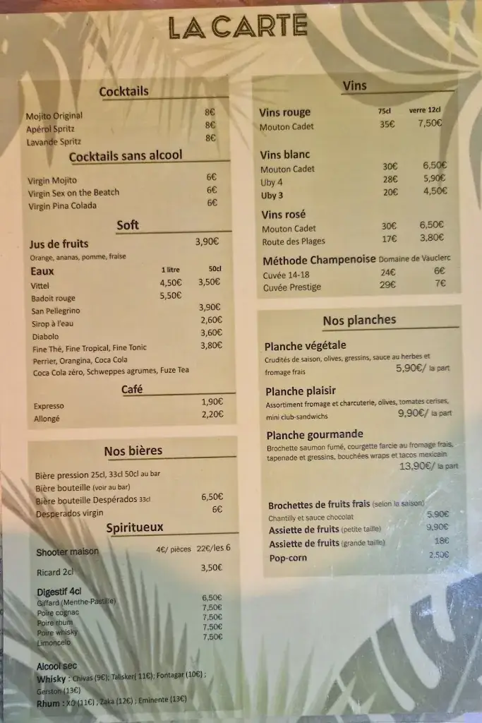 Menu_Gorilla Bar lounge_Crouy_image_1