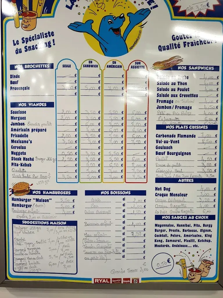 Menu_À La P'tite Fringale_Douvrin_image_1